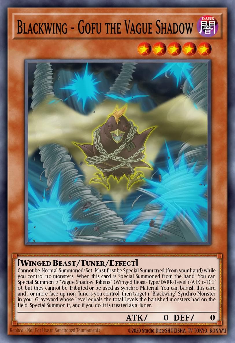 Blackwing - Gofu the Vague Shadow OTS Tournament Pack 4 card