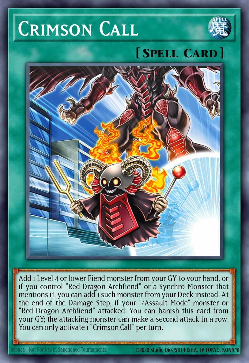 Crimson Call Blazing Dominion card