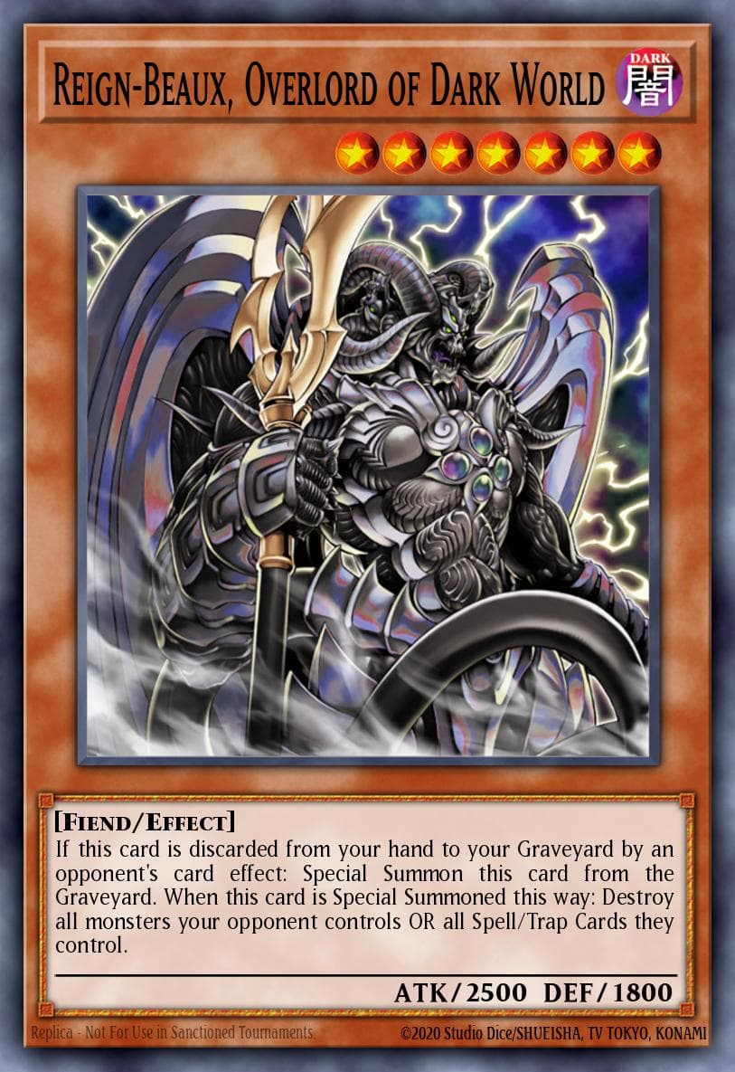 Reign-Beaux, Overlord of Dark World Gates of the Underworld Structure Deck card