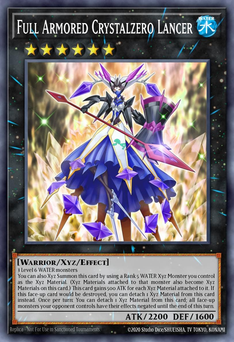 Full Armored Crystalzero Lancer Maze of Millennia card