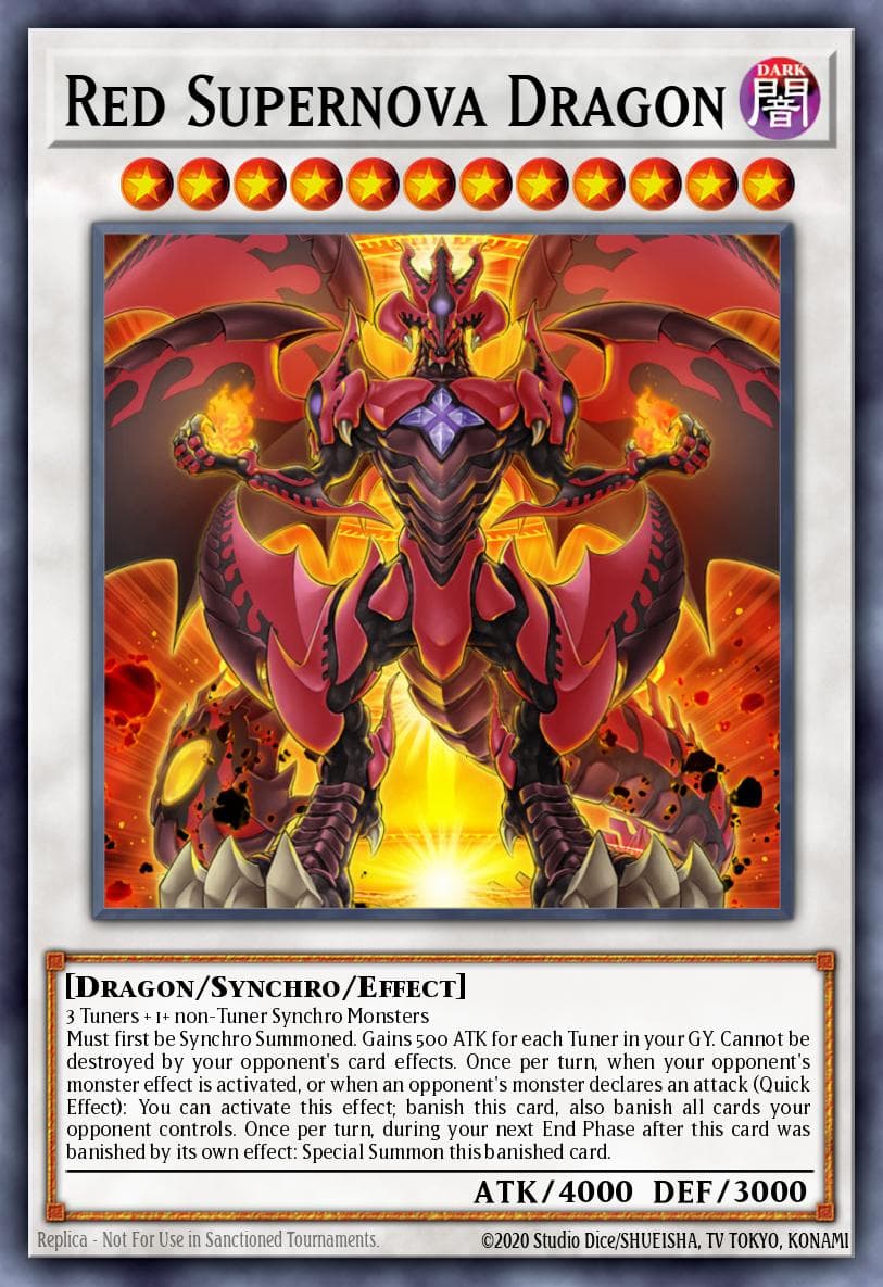 Red Supernova Dragon Ghosts From the Past card