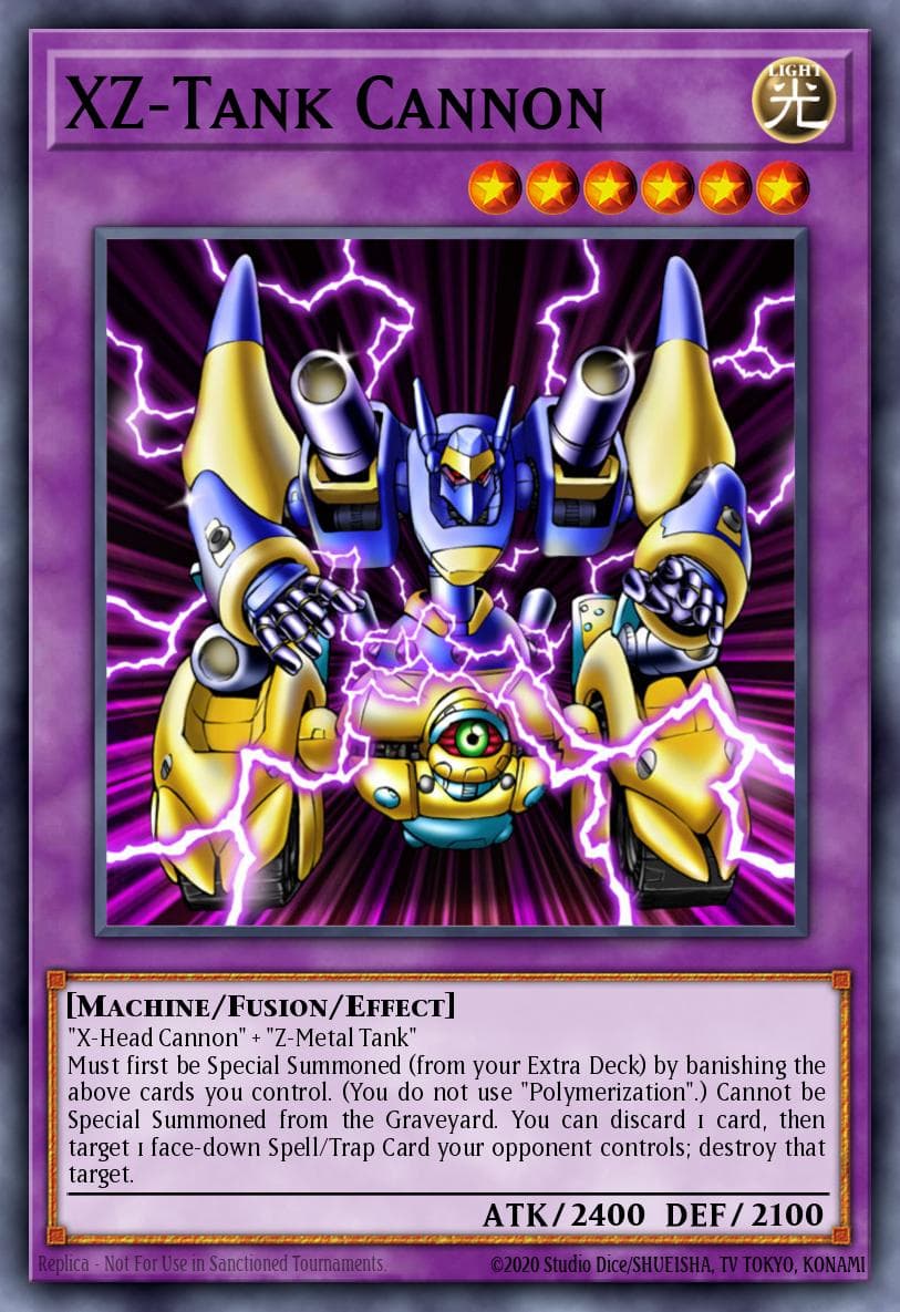 XZ-Tank Cannon Speed Duel: Battle City Box card
