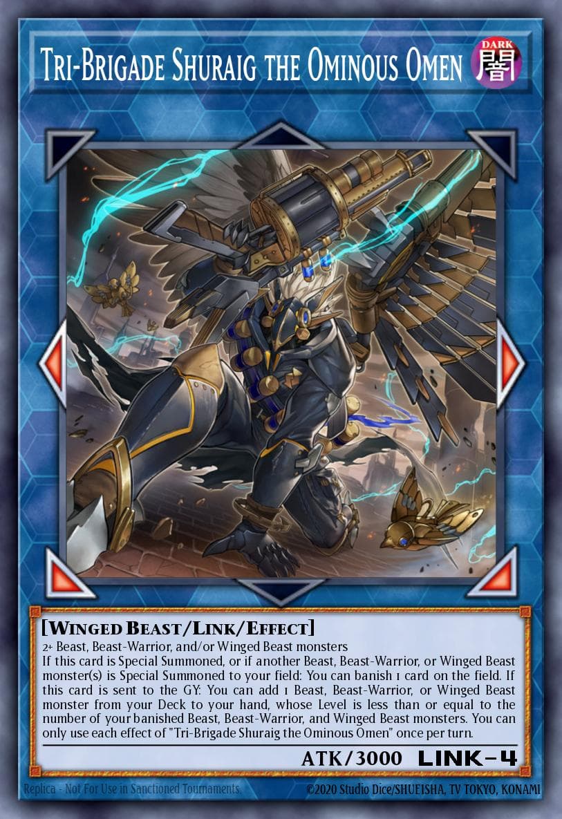 Tri-Brigade Shuraig the Ominous Omen OTS Tournament Pack 29 card