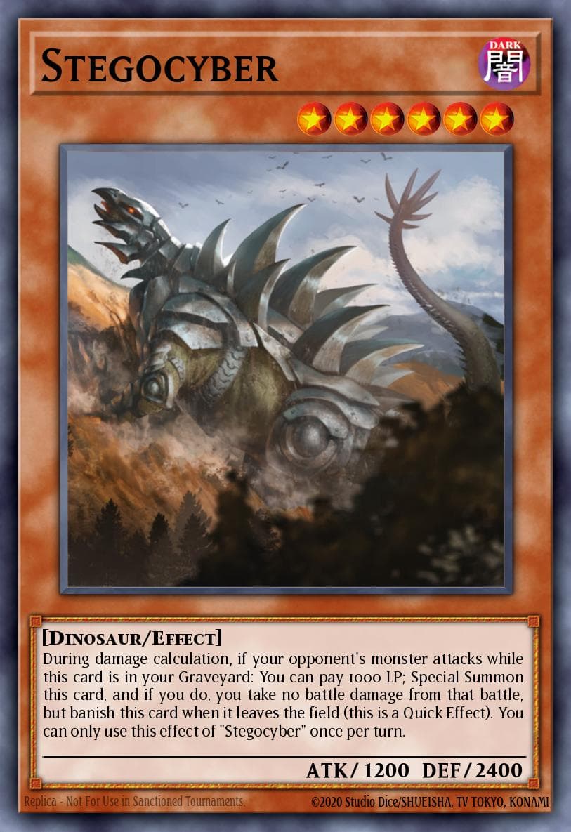 Stegocyber Dinosmasher's Fury Structure Deck card