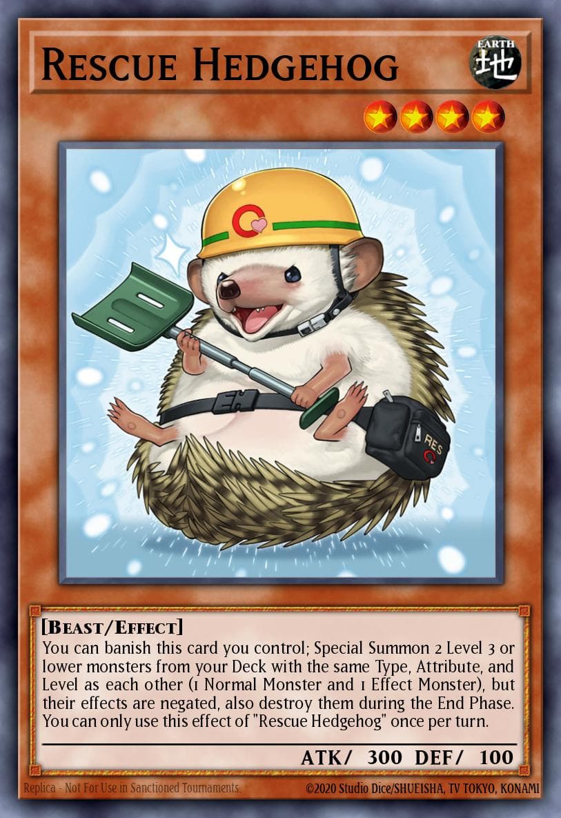 Rescue Hedgehog Rage of the Abyss card