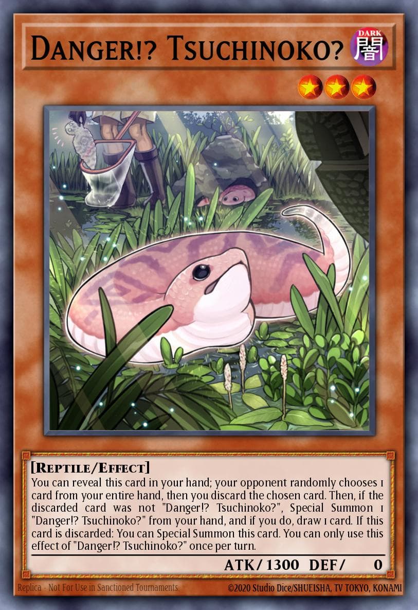 Danger!? Tsuchinoko? 2019 Gold Sarcophagus Tin Mega Pack card