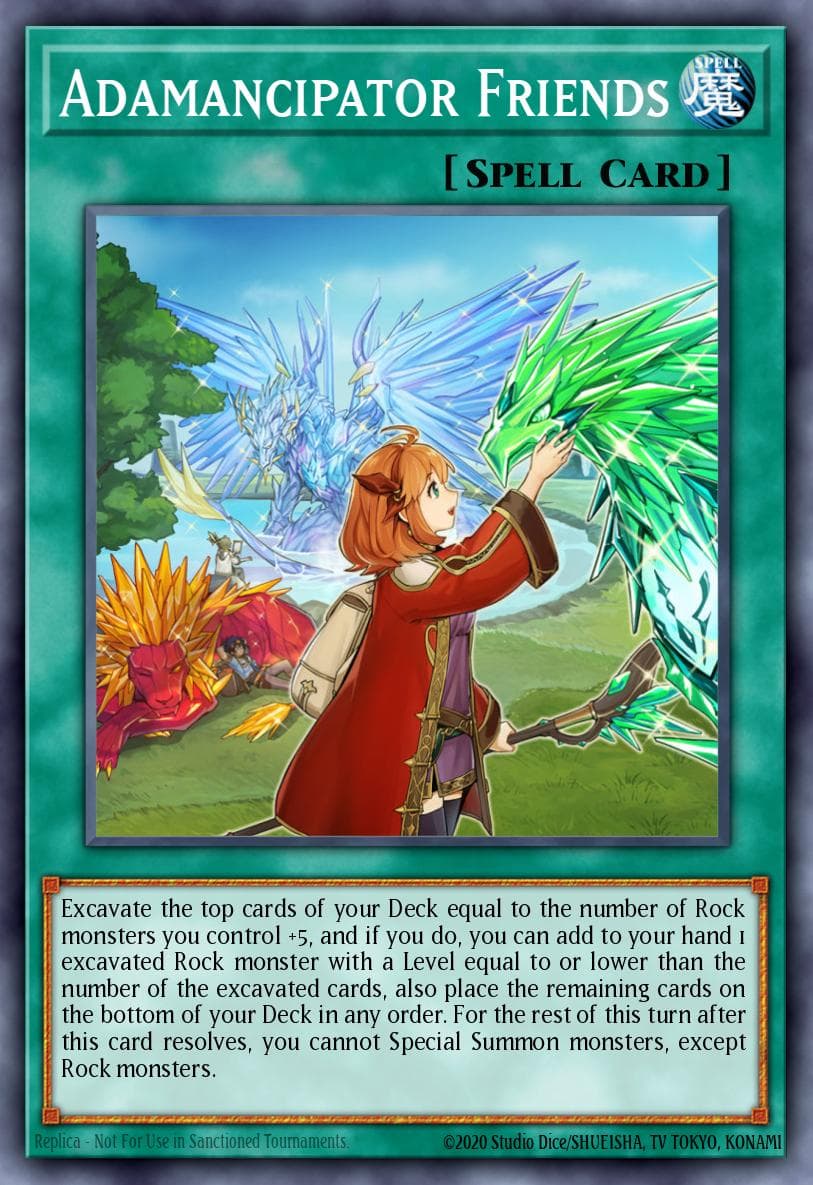 Adamancipator Friends Rise of the Duelist Premiere! promotional card card