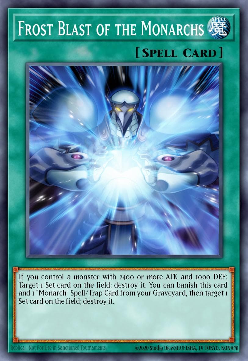 Frost Blast of the Monarchs Premium Gold: Infinite Gold card