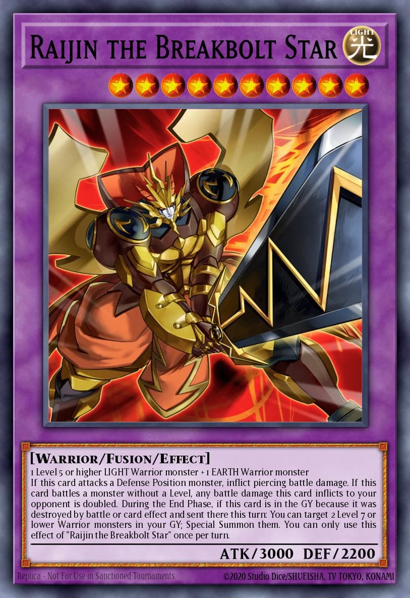 Raijin the Breakbolt Star Battles of Legend: Crystal Revenge card