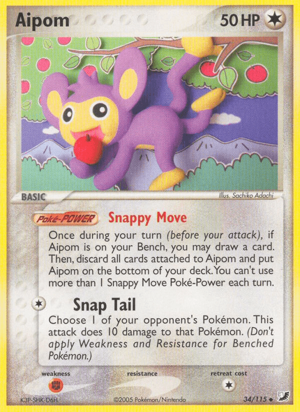 Aipom Unseen Forces card