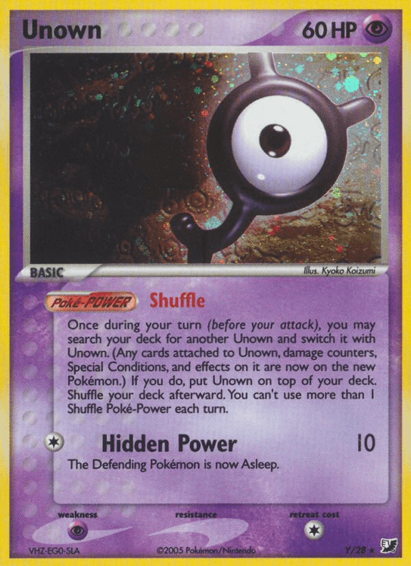 Unown Unseen Forces card