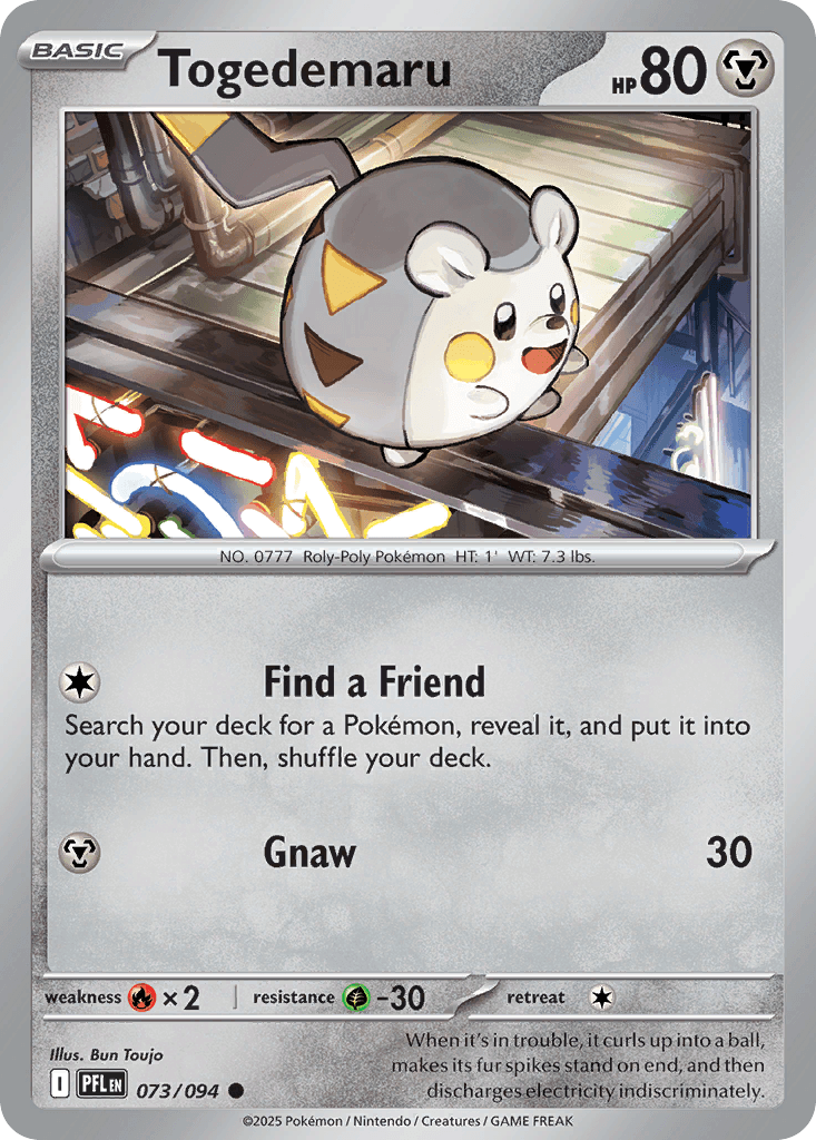 Togedemaru Phantasmal Flames card