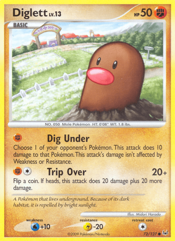 Diglett Platinum card