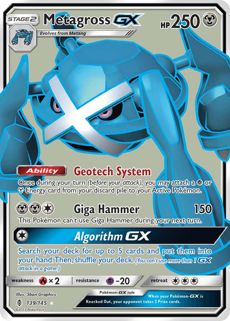 Metagross-GX Guardians Rising card