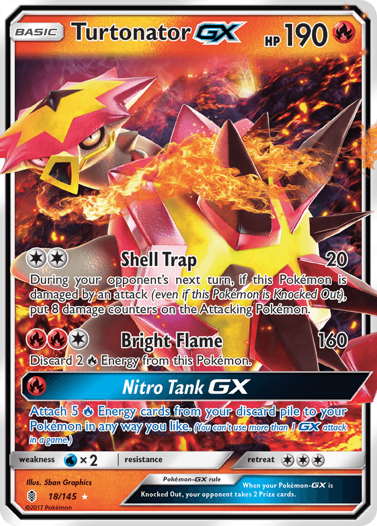 Turtonator-GX Guardians Rising card