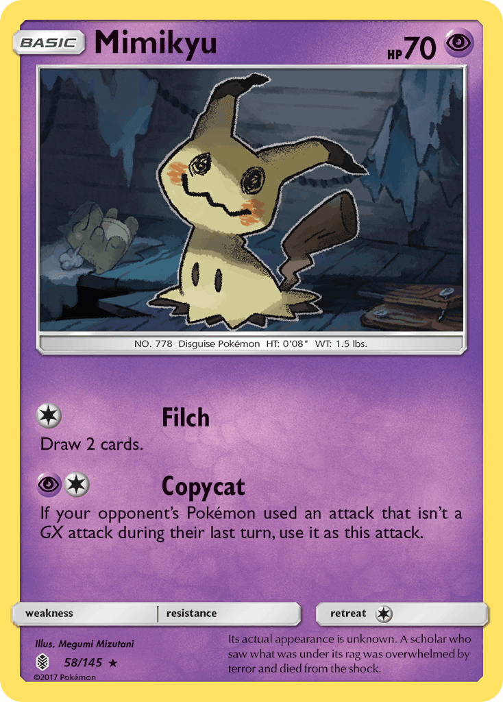 Mimikyu Guardians Rising card
