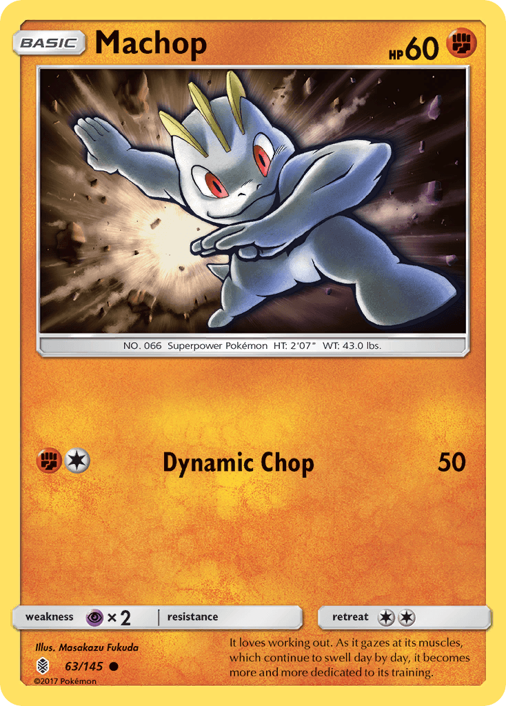 Machop Guardians Rising card