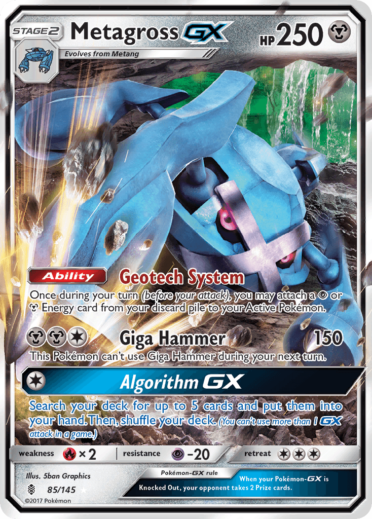 Metagross-GX Guardians Rising card