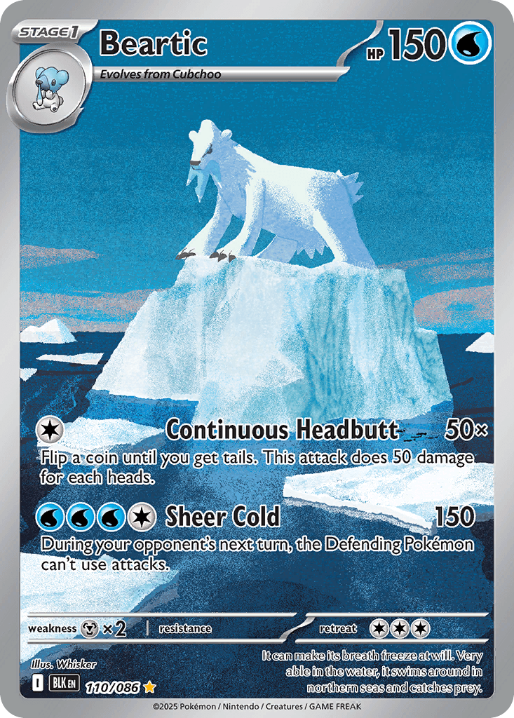 Beartic 寶可夢 card