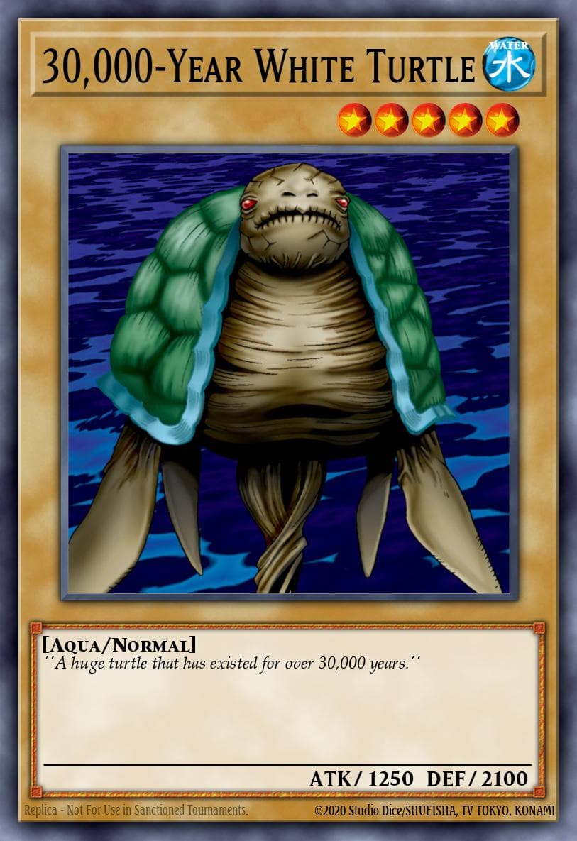30,000-Year White Turtle 遊戲王 card