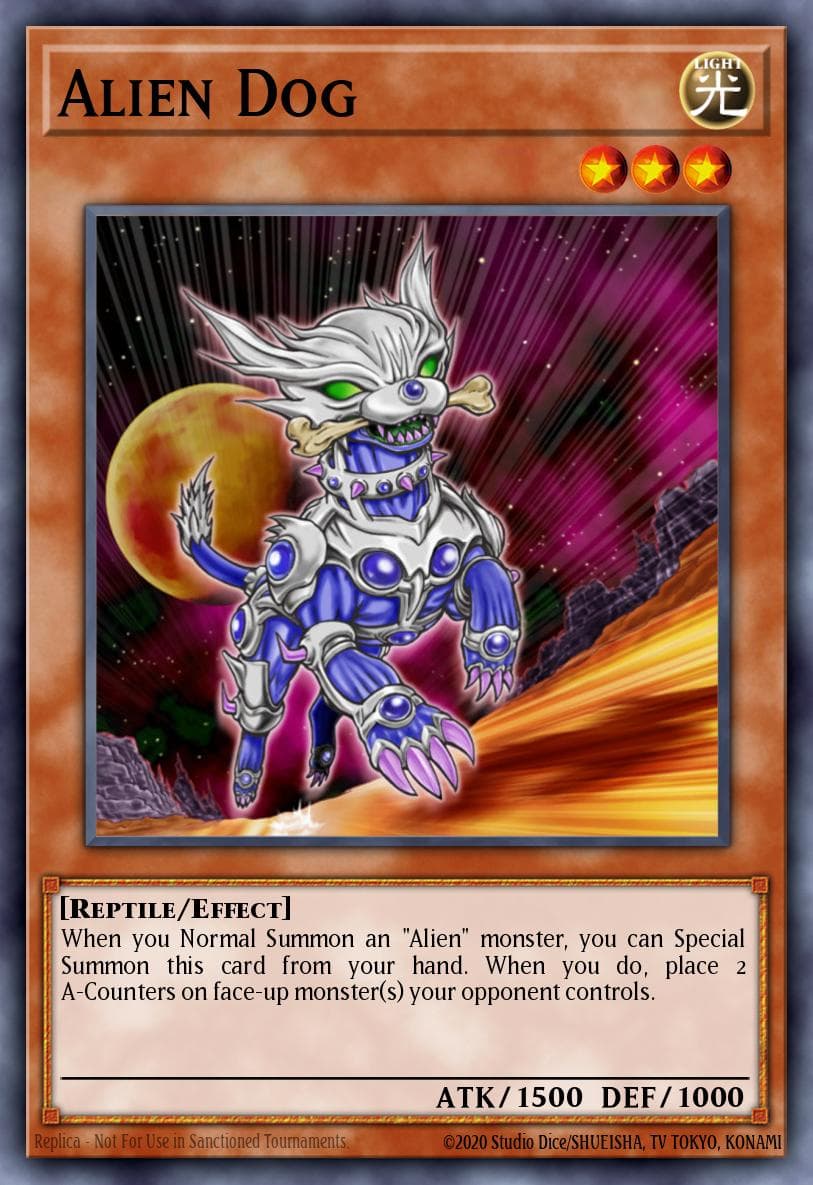 Alien Dog 遊戲王 card