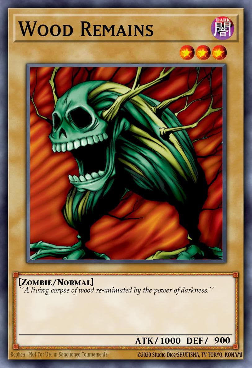 Wood Remains 游戏王 card