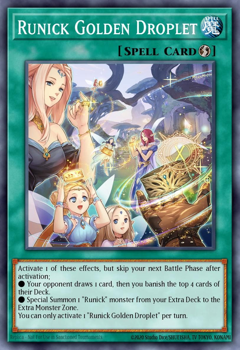 Runick Golden Droplet Tactical Masters card