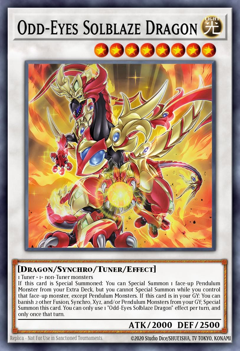 异色眼阳焰龙 遊戲王 card