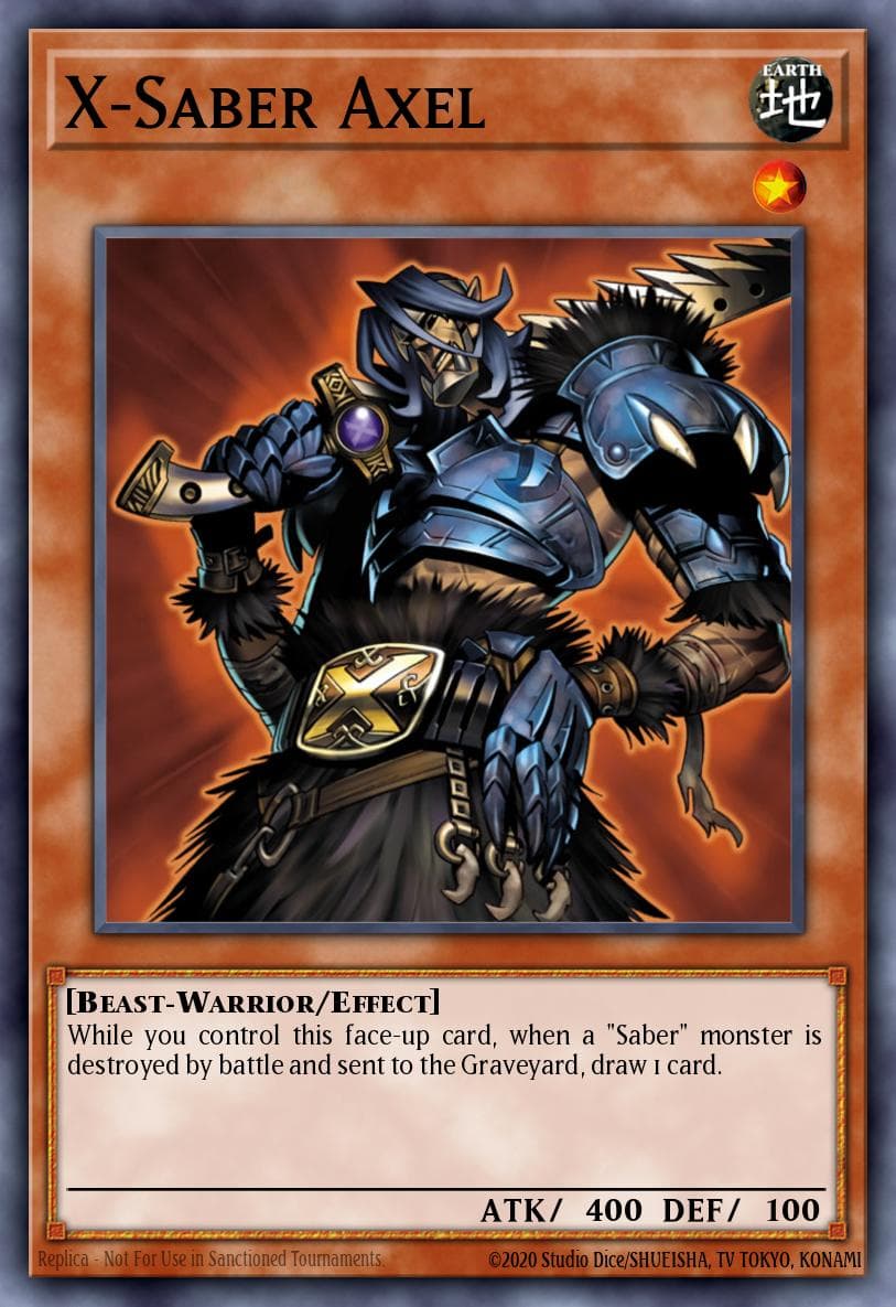 X-Saber Axel Duel Terminal 1 card