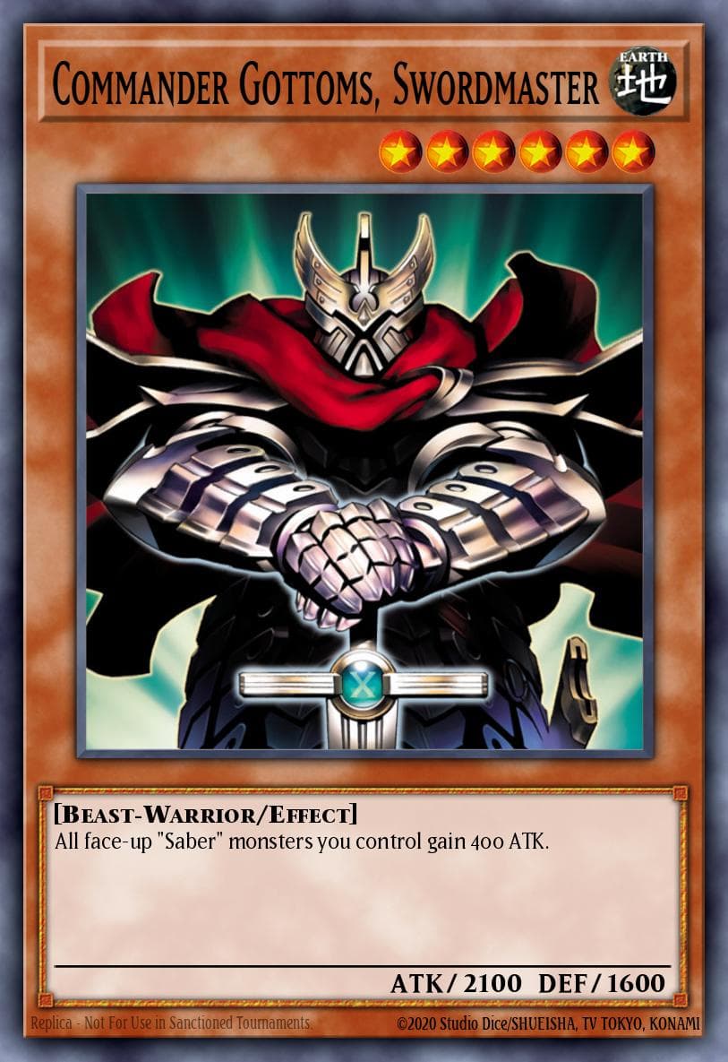 Commander Gottoms, Swordmaster Duel Terminal 1 card