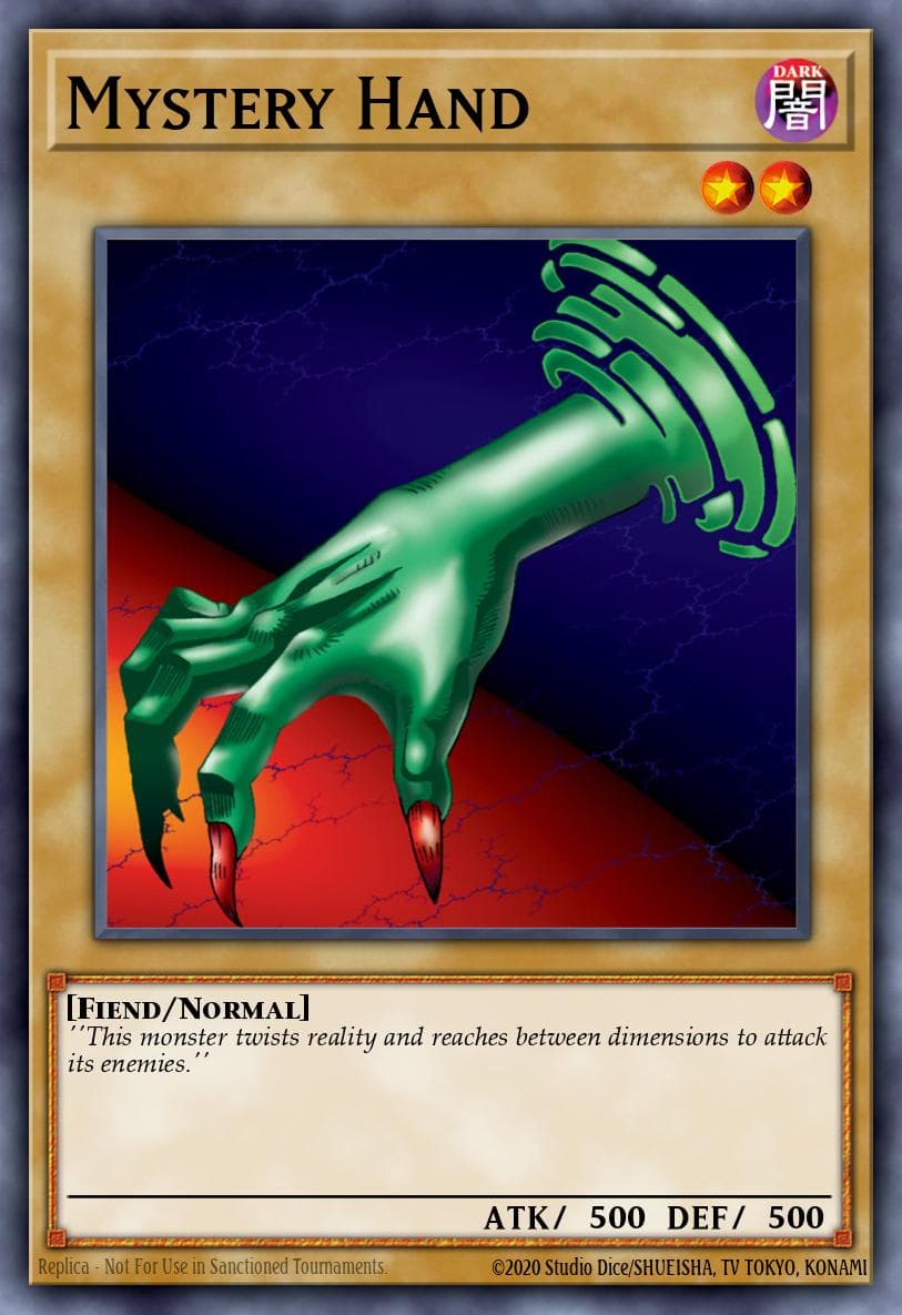 Mystery Hand 遊戲王 card