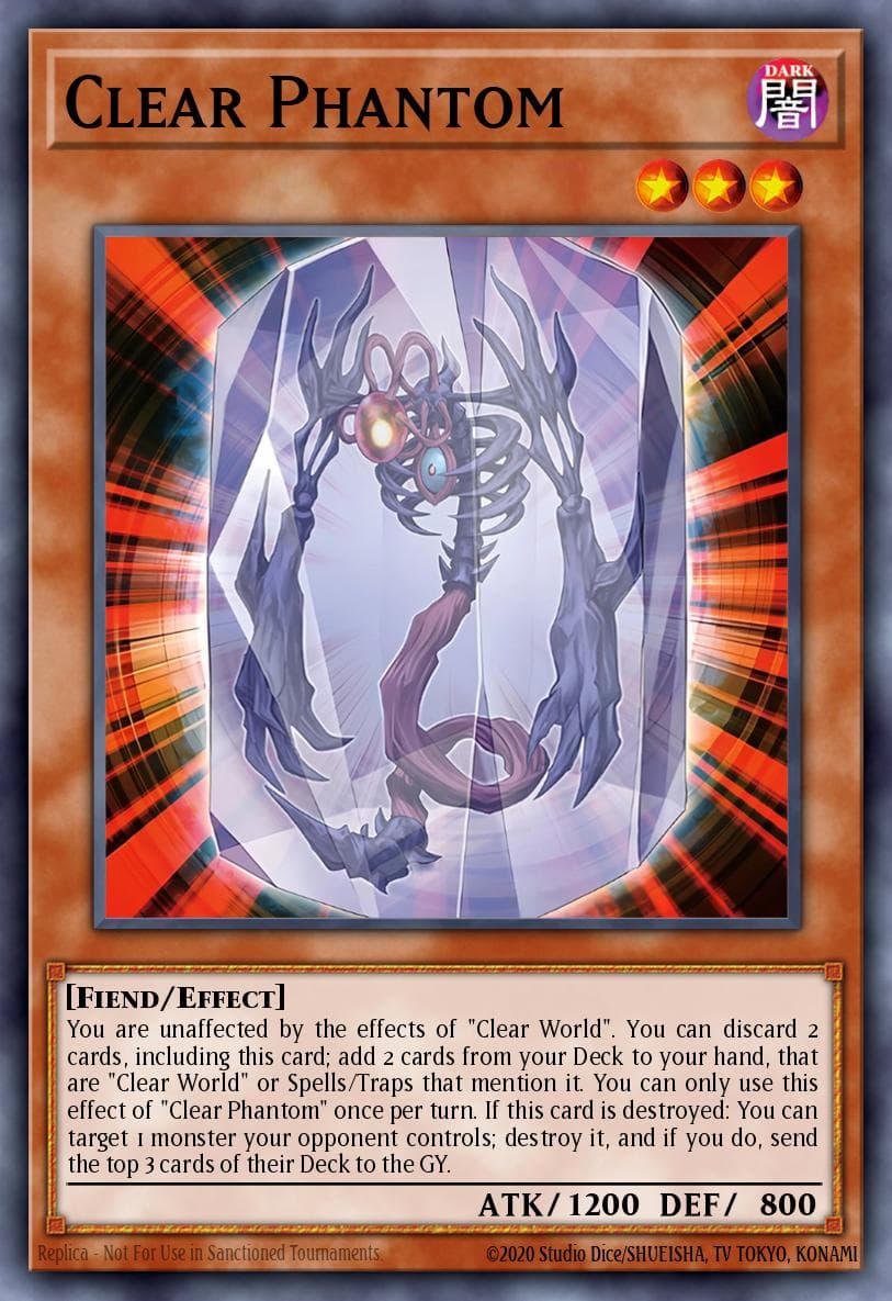 Clear Phantom 游戏王 card