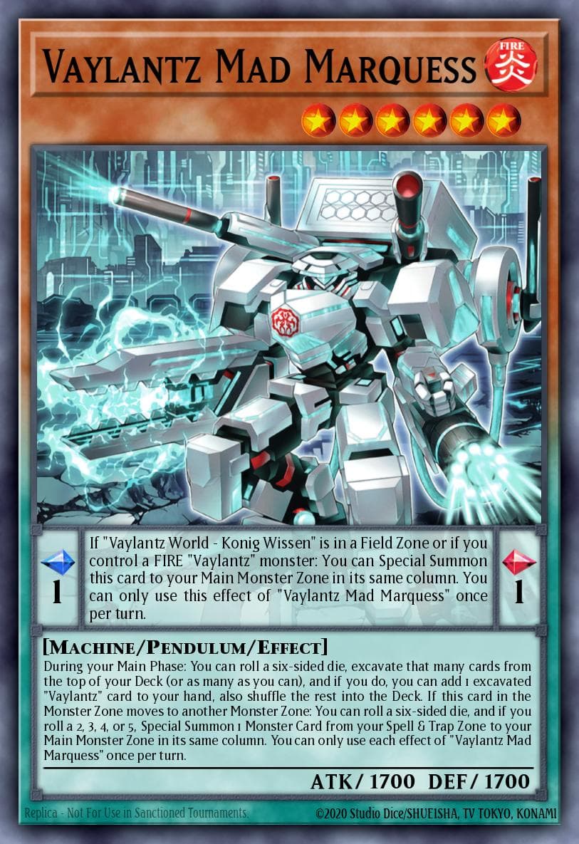 Vaylantz Mad Marquess Tactical Masters card