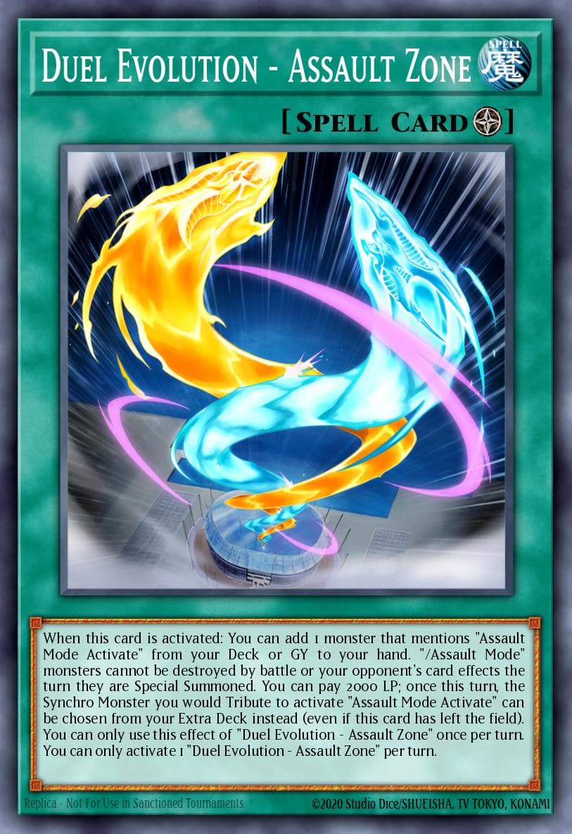 Duel Evolution - Assault Zone Burst Protocol card