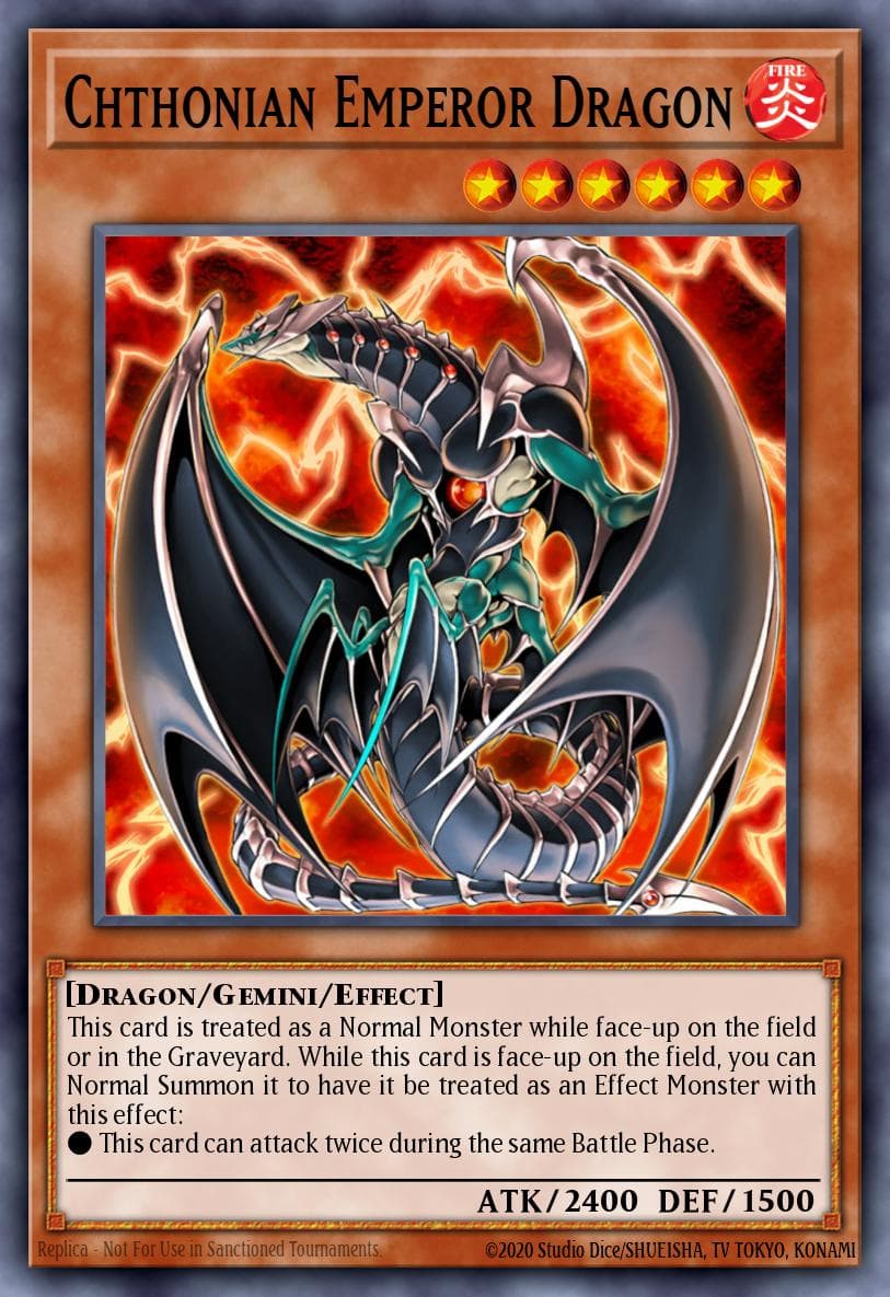 Chthonian Emperor Dragon Tactical Evolution: Special Edition card