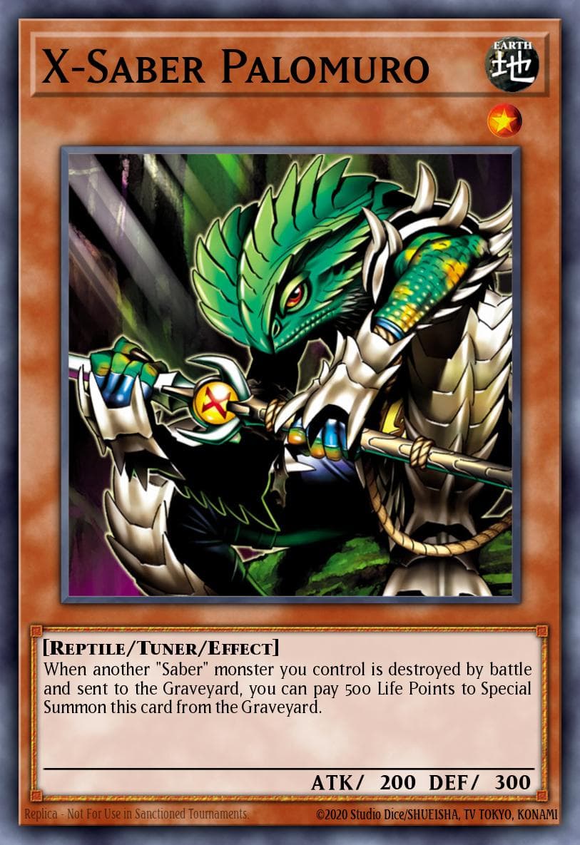 X-Saber Palomuro Duel Terminal 1 card